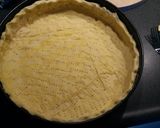 A picture of step 1 of Quiche Mushroom, Gorgonzola, Bacon.