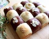 A picture of step 12 of Extravagant Checkerboard Bread Rolls.