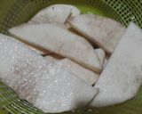 A picture of step 1 of Crunchy coconut yam fries.