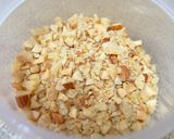 A picture of step 1 of Maple Cheese and Nuts on Toast.