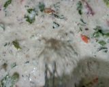 A picture of step 2 of Oats Uttapam.