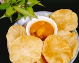 A picture of step 7 of Bengali luchi puri 😋😋.