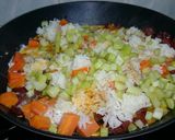 A picture of step 3 of Wanton Tacos Cup Fried Rice Special.