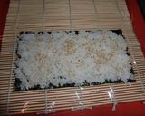 A picture of step 2 of California Rolls.