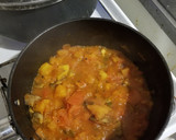 Foto del paso 4 de la receta: Fideos con salsa rápida de tomates, champi y cebolla de verdeo