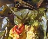 Foto langkah ke 6 dari resep Pepes ayam kemangi pedas.