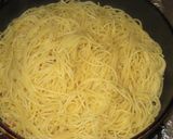 A picture of step 10 of Pasta Carbonara.