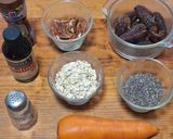 Foto del paso 1 de la receta: Bolitas de zanahoria con nuez (sin horno)