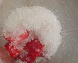 A picture of step 1 of Strawberry Orange Fanta Mocktail.