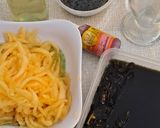 Foto langkah ke 3 dari resep Es Blewah Cincau Selasih.