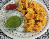 A picture of step 5 of Crispy cauliflower pakoda.