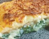 Foto del paso 8 de la receta Lasaña de bacalao, espinacas y langostinos