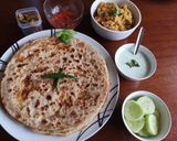 A picture of step 10 of Aalo bharay parathay.