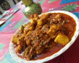 A picture of step 4 of Paneer Capsicum.