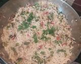 A picture of step 6 of Matar Mushroom pulao.