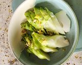 Hình bước làm 1 của món Mầm đá luộc (hấp) lò vi sóng (món chay)