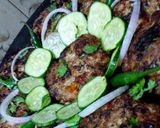 A picture of step 2 of Chapali kabab.