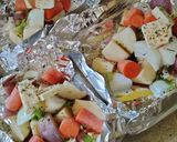 A picture of step 5 of Potato Foil Packets.