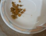 A picture of step 1 of Raisens cake, whole wheat flour sa.