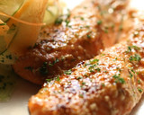 A picture of step 4 of Grilled Salmon with Sesame Mayonnaise Sauce.