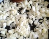 A picture of step 4 of Vickys Patatas Bravas /Spanish-Style Potatoes, GF DF EF SF NF.