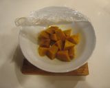 A picture of step 1 of Kabocha Bread in a Bread Maker.