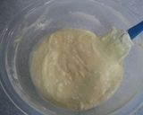 A picture of step 4 of Futako Tamagawa Cheesecake.