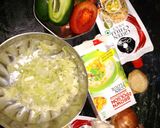 A picture of step 1 of Bottle Gaurd Dry Manchurian.