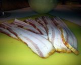 A picture of step 1 of Pasta Amatriciana / Bucatini All’Amatriciana.