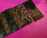 A picture of step 10 of Decorated Sushi Rolls: Snowmen Nori Rolls.