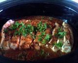 A picture of step 4 of Portuguese inspired crock pot pork.