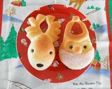 A picture of step 12 of Christmas Santa Claus Bread.