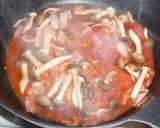 A picture of step 4 of Mushroom and Bacon Tomato Cream Pasta.
