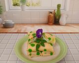 Foto langkah ke 7 dari resep Dadar Gulung Unti Matcha.