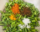 A picture of step 2 of Yard long beans sabji.