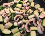 A picture of step 4 of Teriyaki Zucchini & Mushrooms.