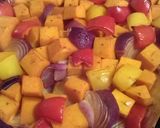 A picture of step 5 of Vickys Spinach Pilaf and Spicy Roast Veg, GF DF EF SF NF.