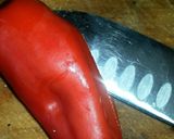 A picture of step 1 of Sig's Stuffed Sweet Pepper in a Creamy Dhal Sauce.