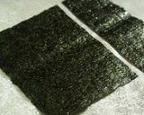 A picture of step 1 of California Roll using Grilled Salmon.