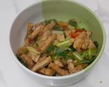 Foto langkah ke 5 dari resep Tumis tempe sawi hijau 🥬🥬🥬.