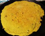 A picture of step 6 of Moong dal dosa.