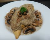 Foto del paso 8 de la receta: Pechuga de Pollo con Crema de Champiñones a la Pimienta