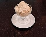 A picture of step 3 of Peanut Butter Whipped Cream.