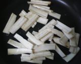 A picture of step 3 of Healthy Sesame Simmered Burdock Root and Aburaage.