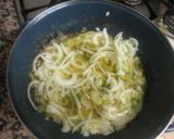 A picture of step 2 of Spanish potato omelet.