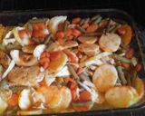 A picture of step 1 of Pulled Pork Casserole.
