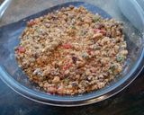 A picture of step 1 of Christmas Plum Pudding.