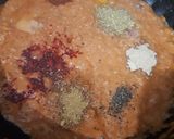 A picture of step 5 of Shahi paneer with lacha paratha.