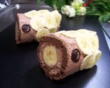 A picture of step 17 of Chocolate & Banana Carp Banner Cake for Kid's Day.