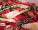 A picture of step 2 of Sig's Oven Roasted Fennel, Peppers and Mushrooms with Cheese.